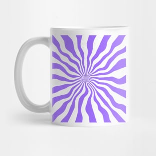 Purple Stripes And White Stripes Mug